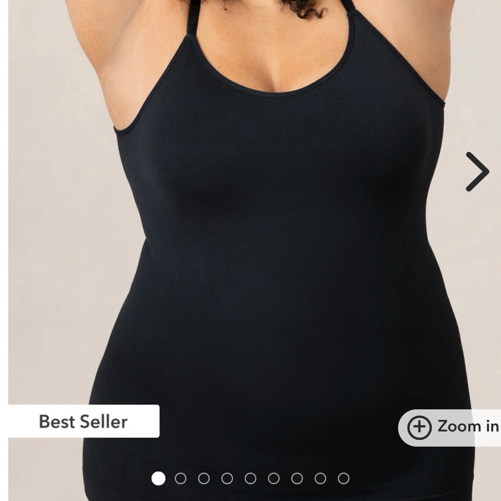 Empetua Shapermint Essentials All Day Everyday Scoop Neck Cami, XXXXL, Black
